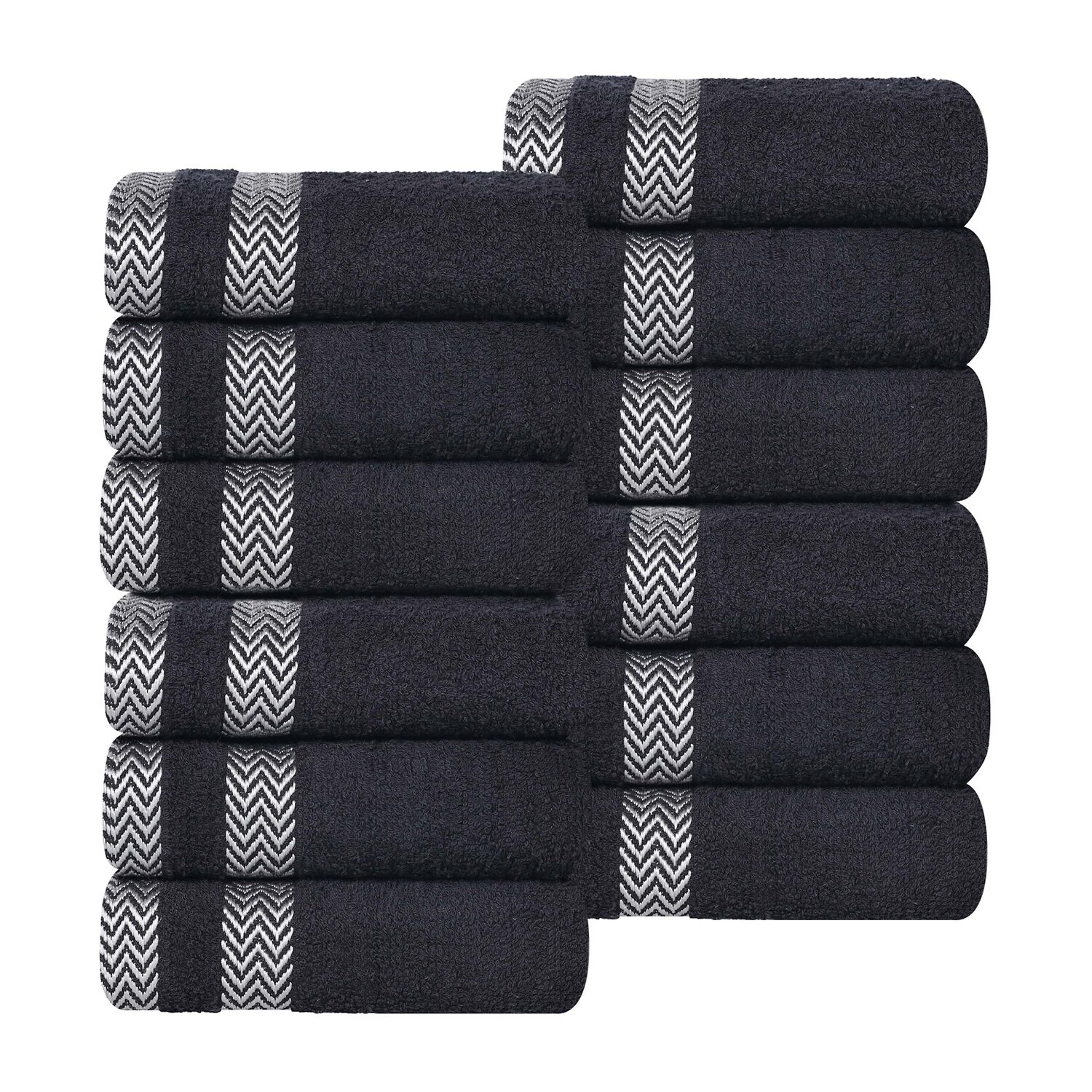 SUPERIOR® Hays Collection | 100% Cotton 12-pc. Quick Dry Washcloth