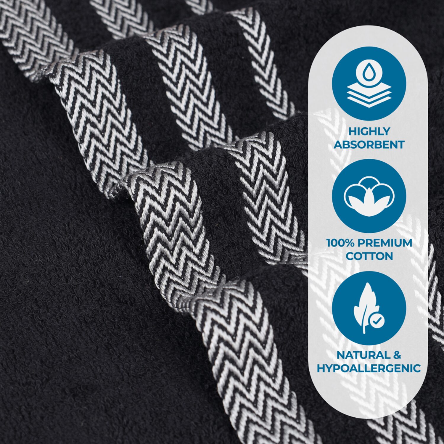 SUPERIOR® Hays Collection | 100% Cotton 12-pc. Quick Dry Washcloth