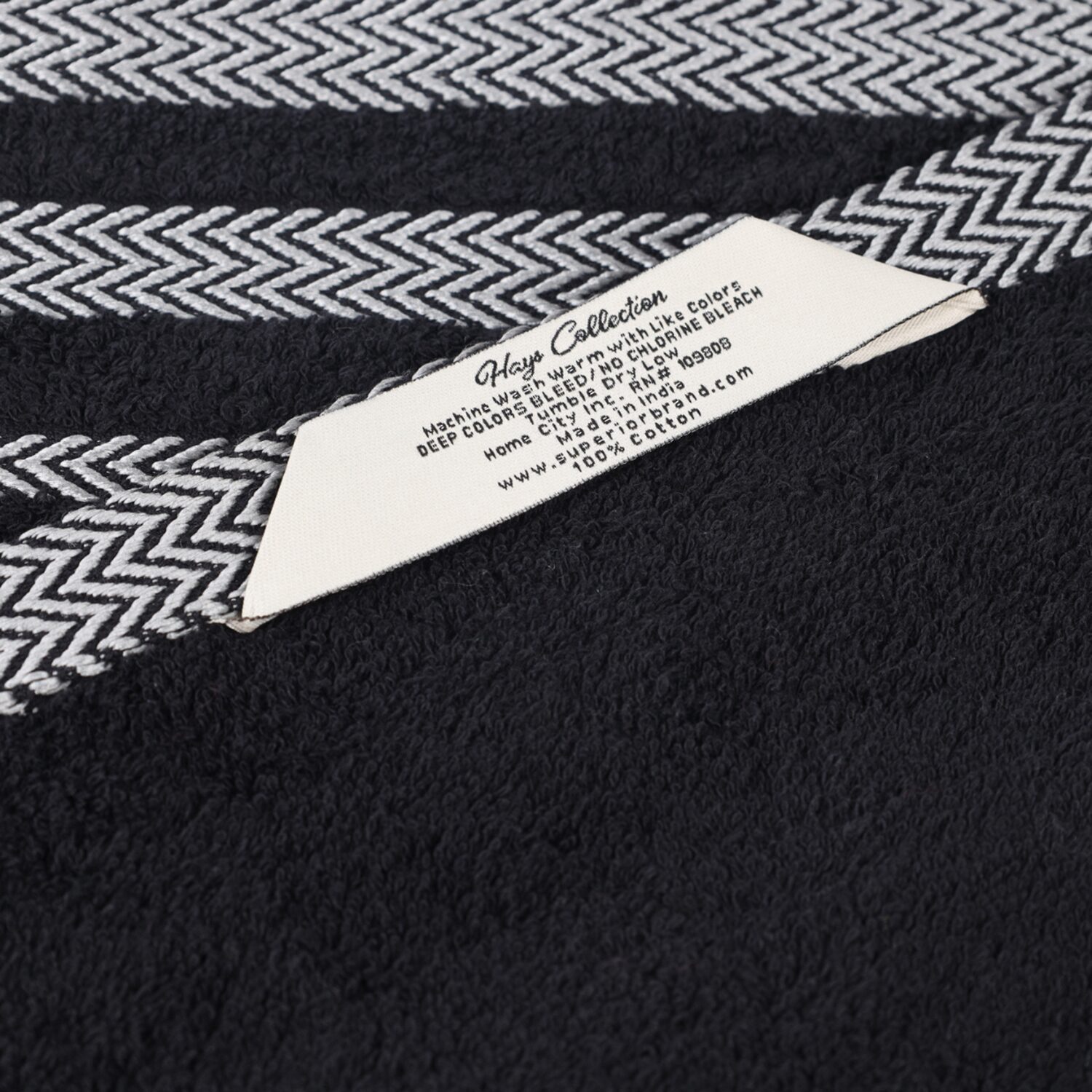 SUPERIOR® Hays Collection | 100% Cotton 12-pc. Quick Dry Washcloth