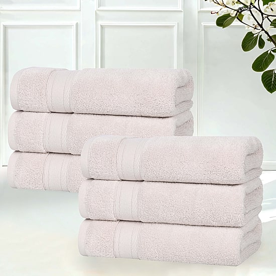 SUPERIOR® Belmont Collection | 100% Cotton 6-pc. Solid Hand Towel