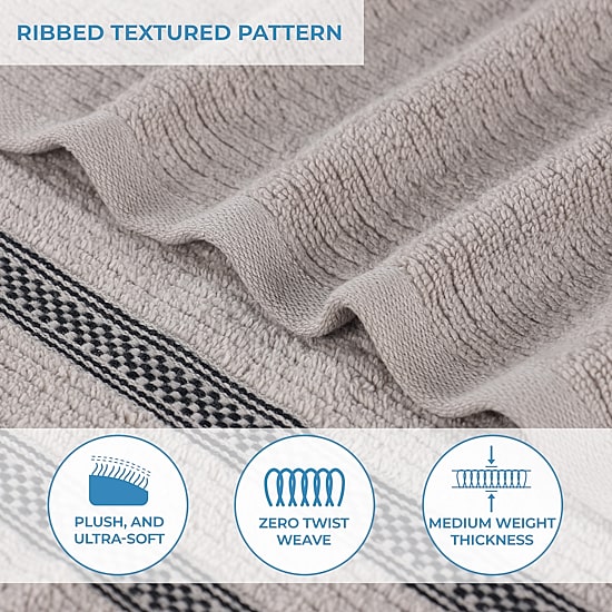 SUPERIOR® Brea Collection | 100% Cotton 12-pc. Quick Dry Washcloth