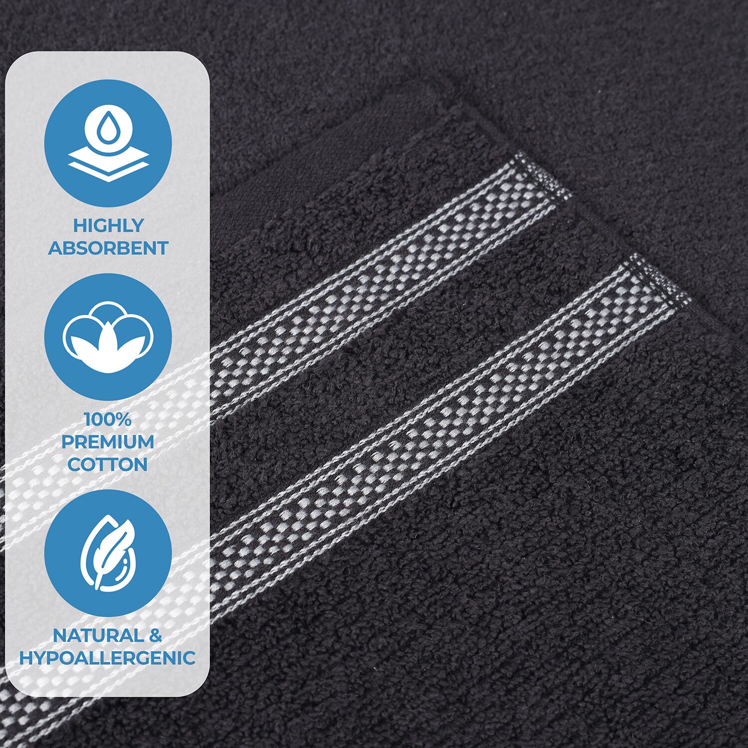 SUPERIOR® Brea Collection | 100% Cotton 12-pc. Quick Dry Washcloth