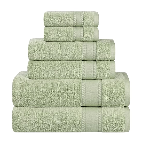 SUPERIOR® Belmont Collection | 100% Cotton 6-pc. Quick Dry Solid Bath Towel Set