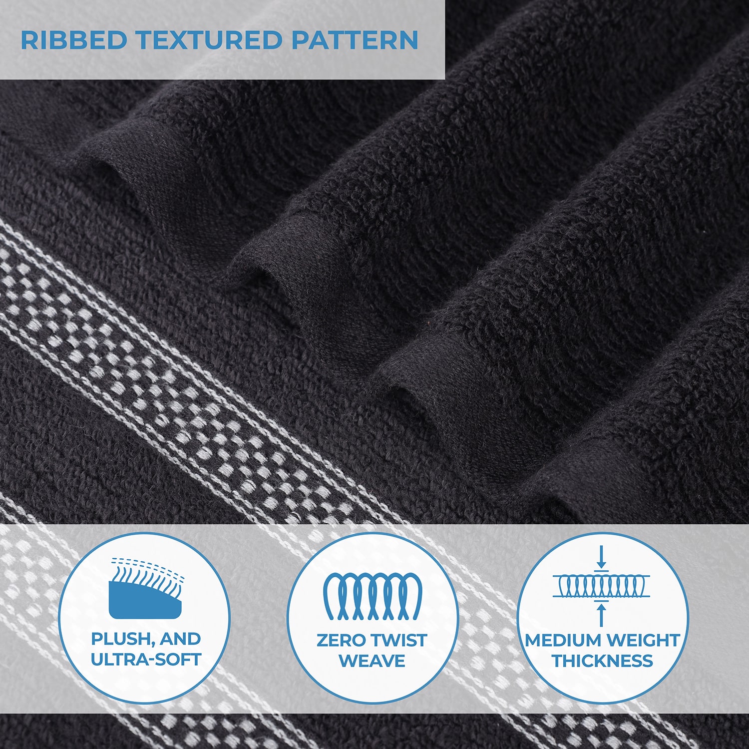 SUPERIOR® Brea Collection | 100% Cotton 2-pc. Bath Sheet