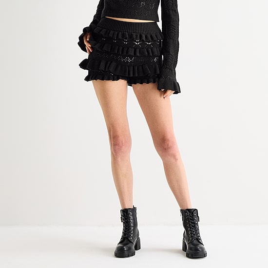 Forever 21 Womens Mid Rise Juniors Pull-On Short
