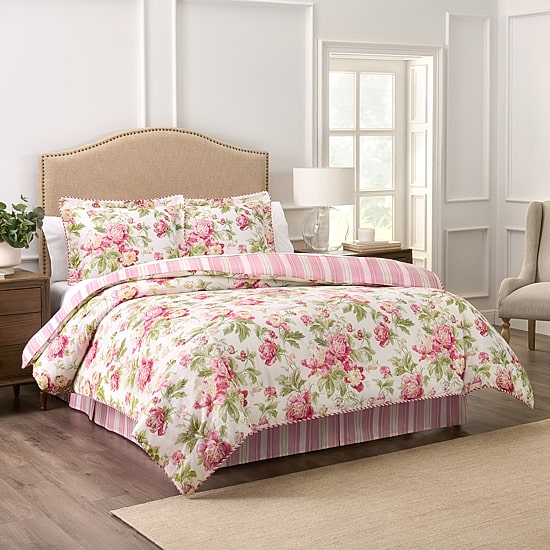 Waverly Forever Peony 4-pc. Comforter Set