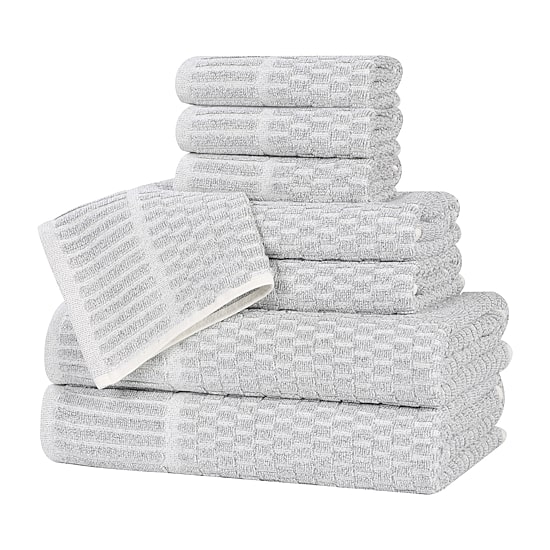 SUPERIOR® Juno Collection 8-pc. Quick Dry Solid Bath Towel Set