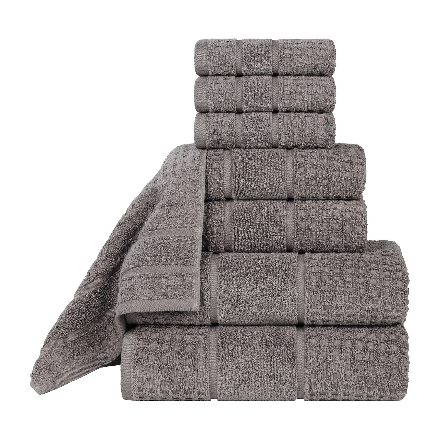 SUPERIOR® Napa Collection | 100% Cotton 8-pc. Quick Dry Solid Bath Towel Set