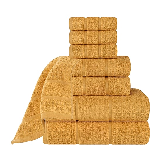 SUPERIOR® Napa Collection | 100% Cotton 8-pc. Quick Dry Solid Bath Towel Set