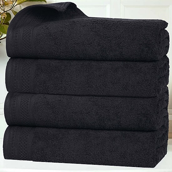 SUPERIOR® Honeycomb Collection | 100% Combed Cotton 4-pc. Quick Dry Bath Towel