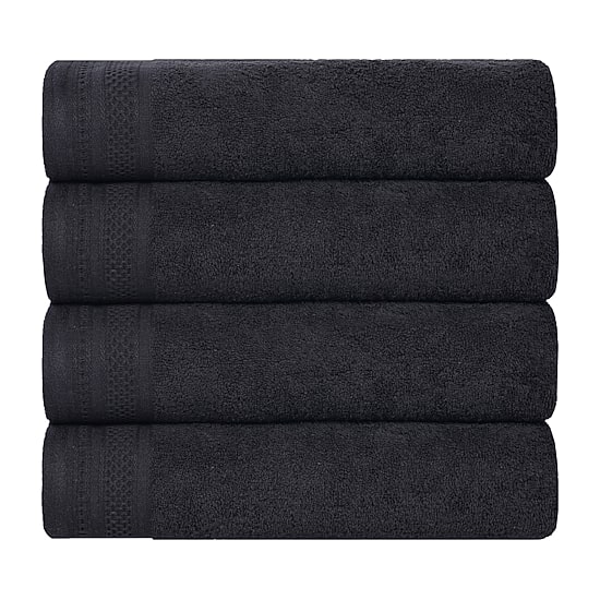 SUPERIOR® Honeycomb Collection | 100% Combed Cotton 4-pc. Quick Dry Bath Towel