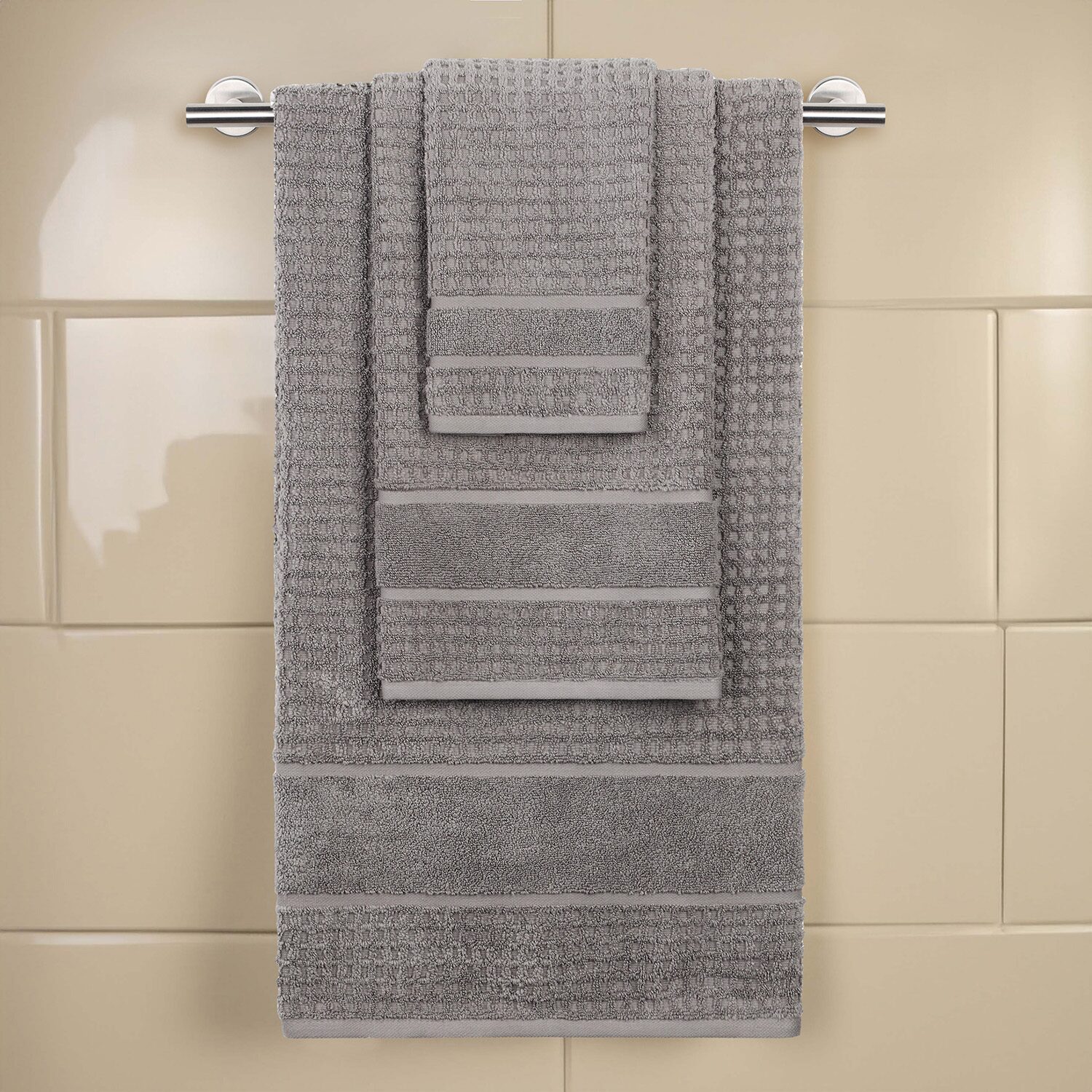 SUPERIOR® Napa Collection | 100% Cotton 3-pc. Quick Dry Solid Bath Towel Set
