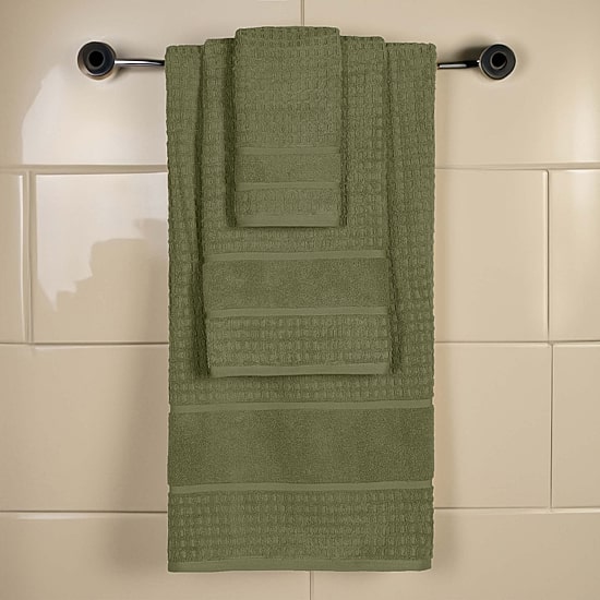 SUPERIOR® Napa Collection | 100% Cotton 3-pc. Quick Dry Solid Bath Towel Set
