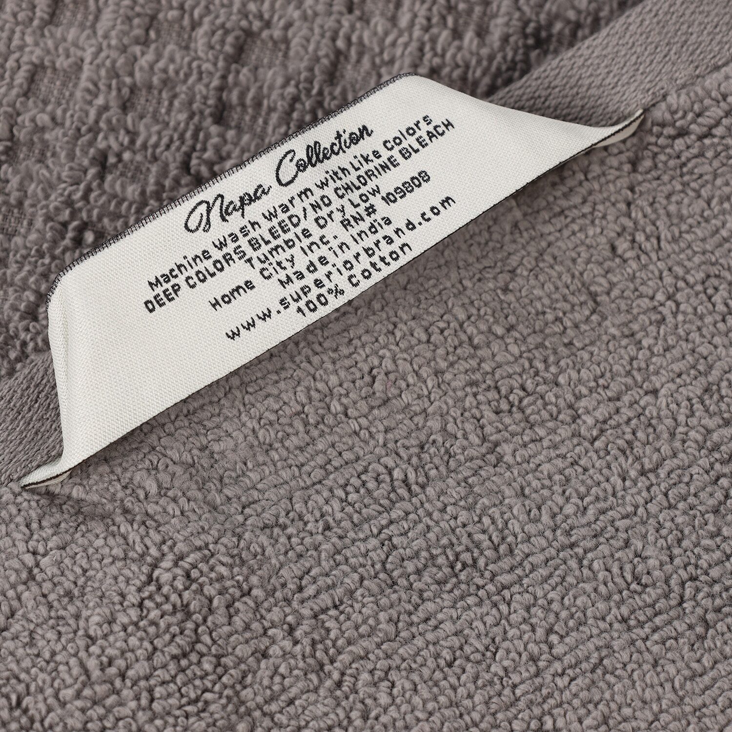SUPERIOR® Napa Collection | 100% Cotton 3-pc. Quick Dry Solid Bath Towel Set
