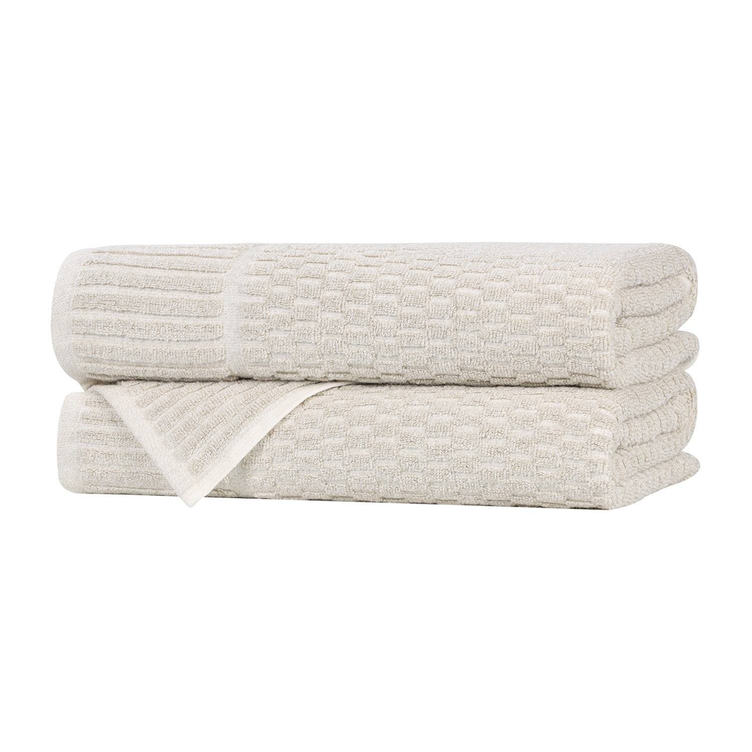 SUPERIOR® Juno Collection 2-pc. Quick Dry Checked Bath Towel