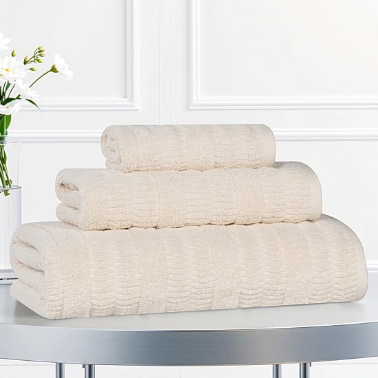 SUPERIOR® Mika Collection 3-pc. Quick Dry Solid Bath Towel Set