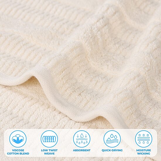 SUPERIOR® Mika Collection 3-pc. Quick Dry Solid Bath Towel Set