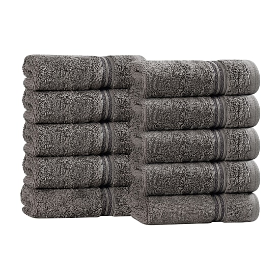 SUPERIOR® Heritage Collection | Luxury Egyptian Cotton 10-pc. Quick Dry Washcloth