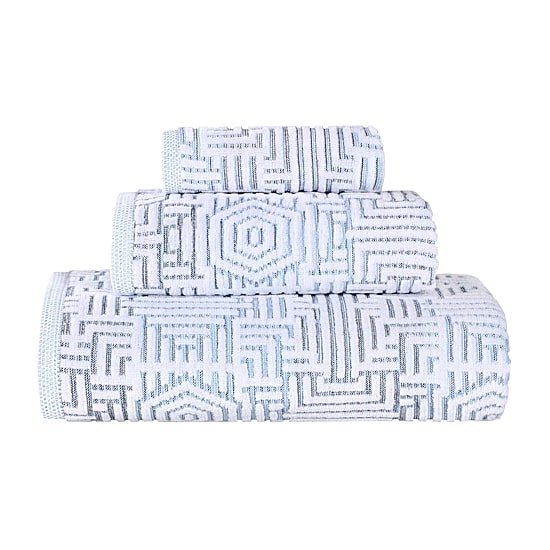 SUPERIOR® Jasper Collection | 100% Cotton 3-pc. Quick Dry Solid Bath Towel Set