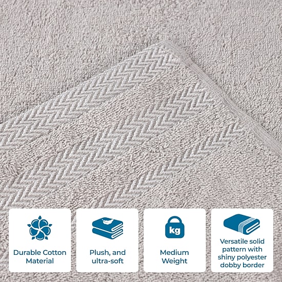 SUPERIOR® Hays Collection | 100% Cotton 3-pc. Quick Dry Solid Bath Towel Set