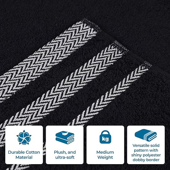 SUPERIOR® Hays Collection | 100% Cotton 6-pc. Solid Hand Towel