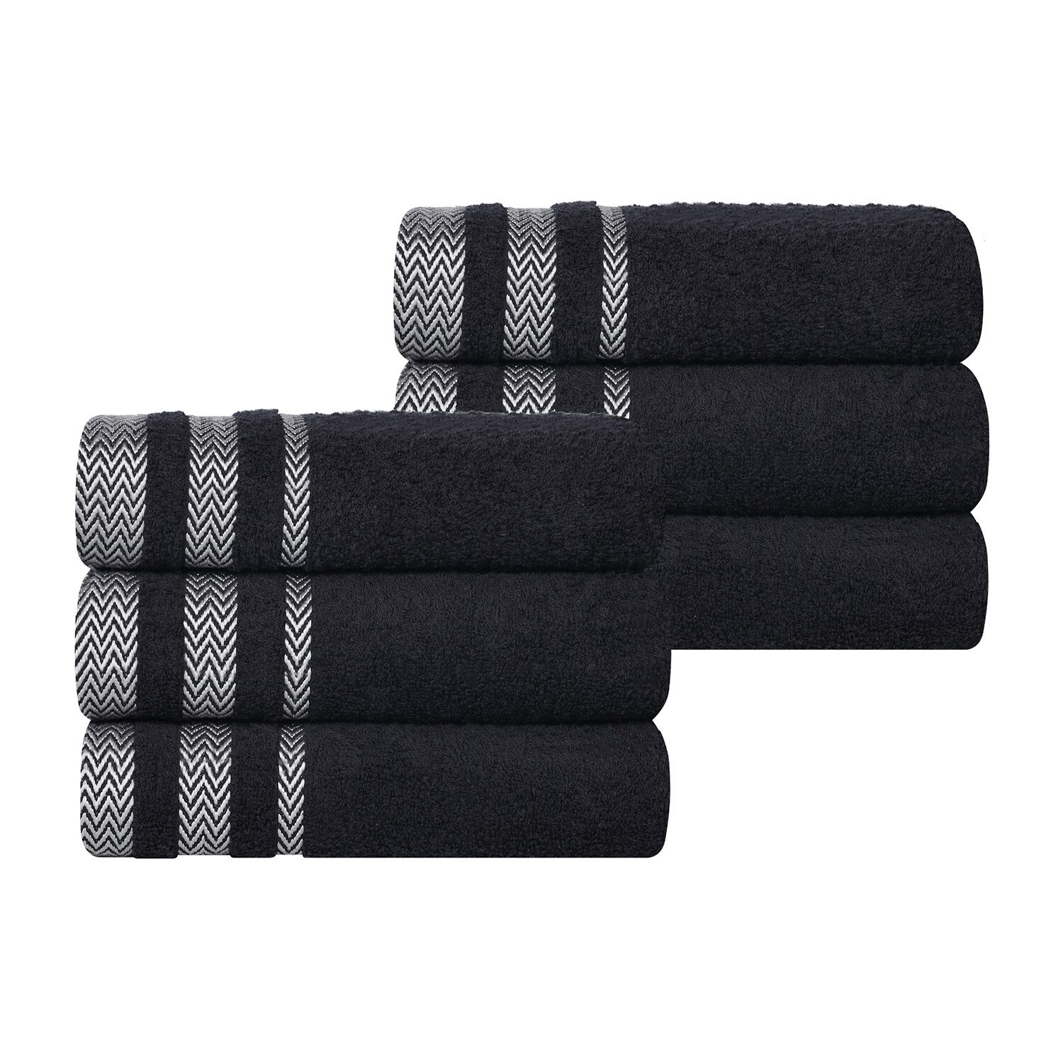 SUPERIOR® Hays Collection | 100% Cotton 6-pc. Solid Hand Towel