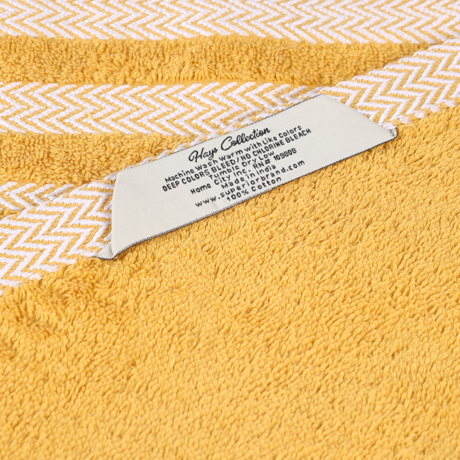 SUPERIOR® Hays Collection | 100% Cotton 6-pc. Solid Hand Towel