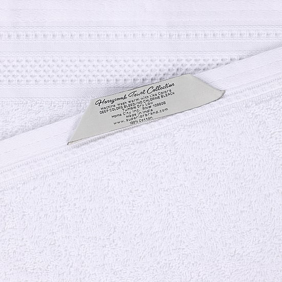 SUPERIOR® Honeycomb Collection | 100% Combed Cotton 3-pc. Quick Dry Bath Towel Set
