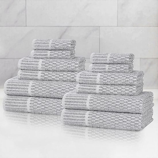 SUPERIOR® Juno Collection 12-pc. Quick Dry Solid Bath Towel Set