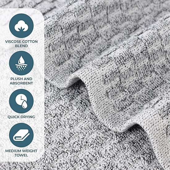 SUPERIOR® Juno Collection 12-pc. Quick Dry Solid Bath Towel Set