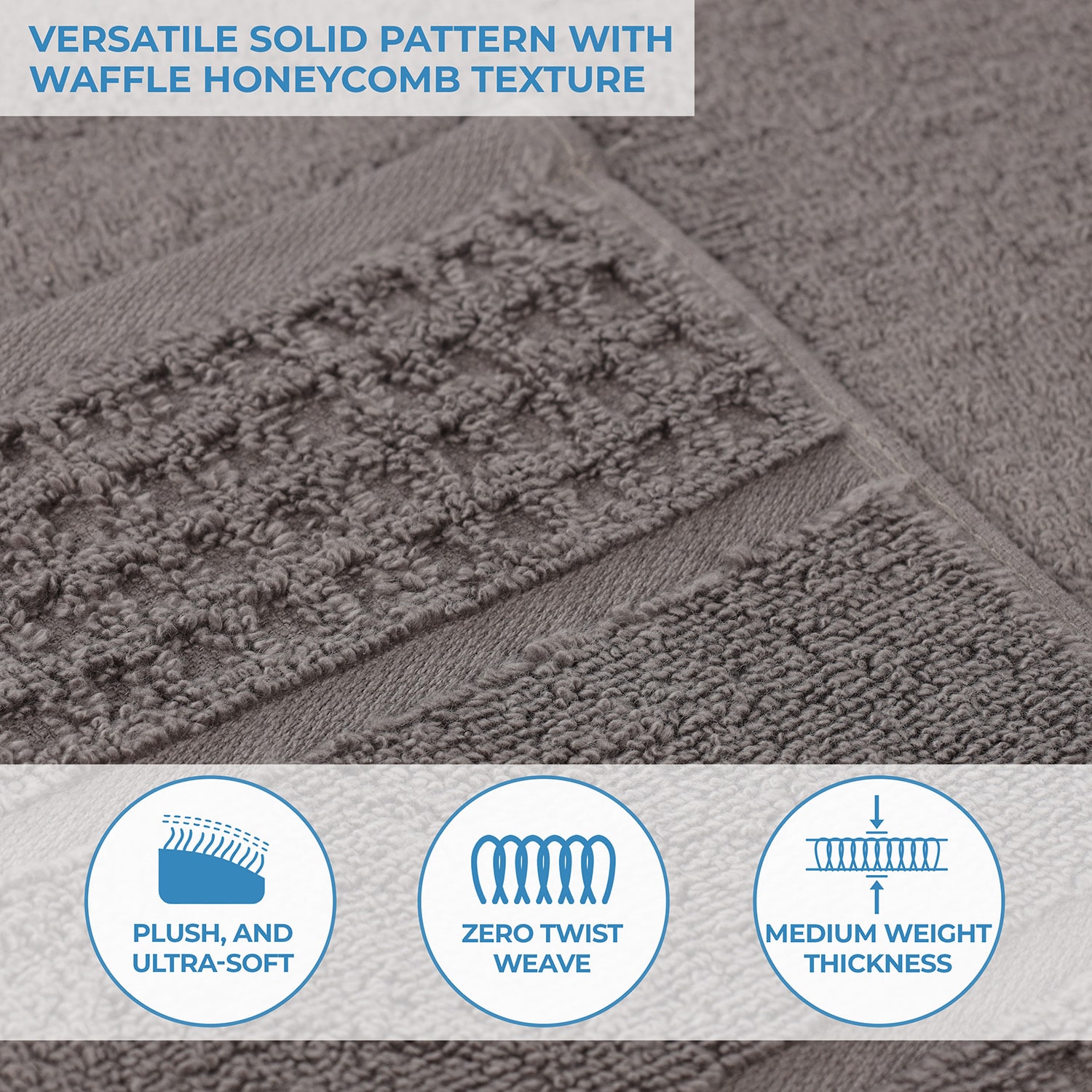 SUPERIOR® Napa Collection | 100% Cotton 6-pc. Quick Dry Solid Bath Towel Set