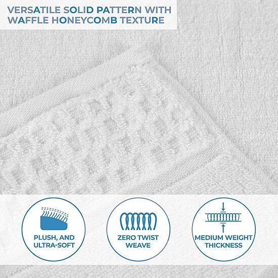 SUPERIOR® Napa Collection | 100% Cotton 6-pc. Quick Dry Solid Bath Towel Set