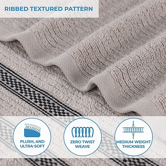 SUPERIOR® Brea Collection | 100% Cotton 2-pc. Bath Sheet