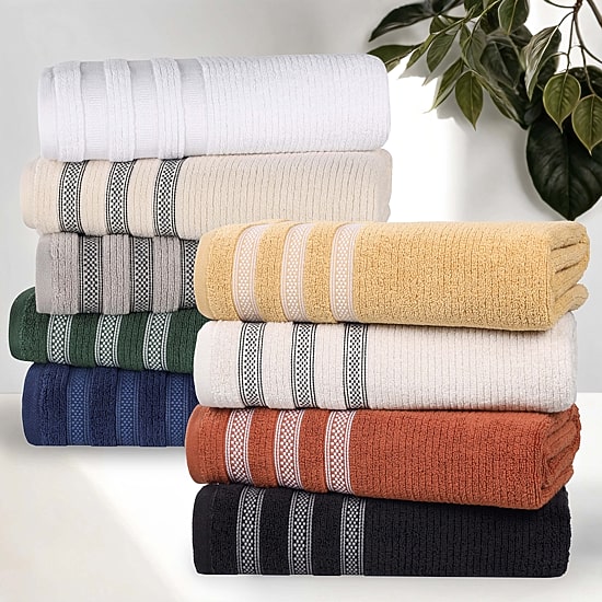 SUPERIOR® Brea Collection | 100% Cotton 2-pc. Bath Sheet