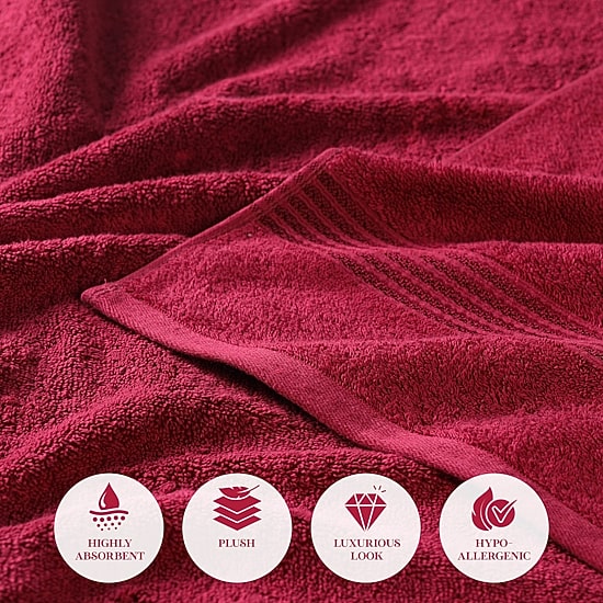 SUPERIOR® Heritage Collection | Luxury Egyptian Cotton 6-pc. Quick Dry Solid Bath Towel Set