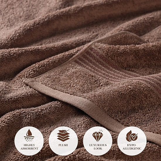 SUPERIOR® Heritage Collection | Luxury Egyptian Cotton 6-pc. Quick Dry Solid Bath Towel Set