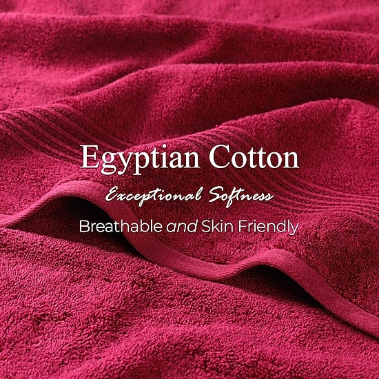 SUPERIOR® Heritage Collection | Luxury Egyptian Cotton 6-pc. Quick Dry Solid Bath Towel Set