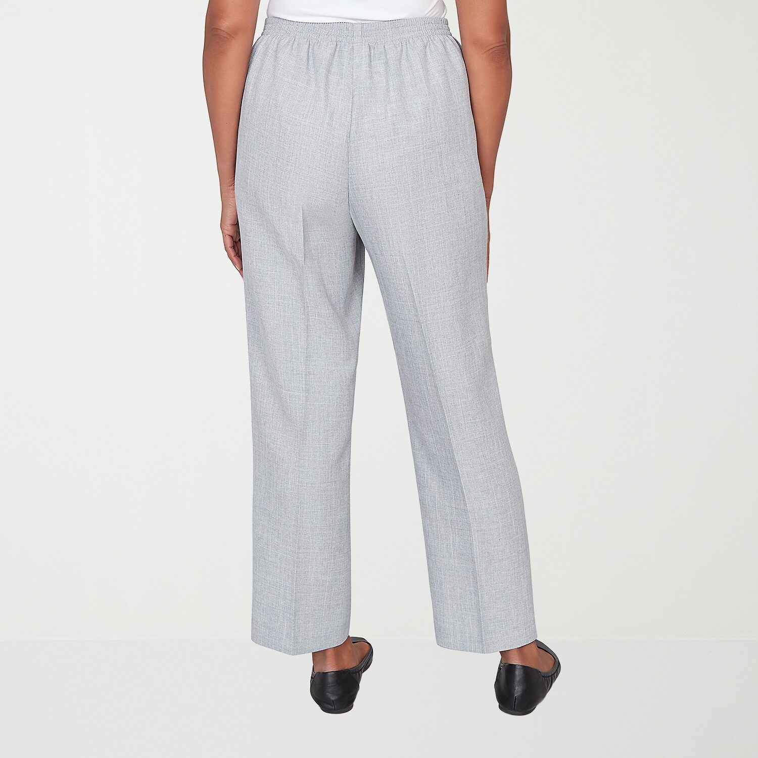 Alfred Dunner Al Fresco Womens Straight Mid Rise Pull-On Pant