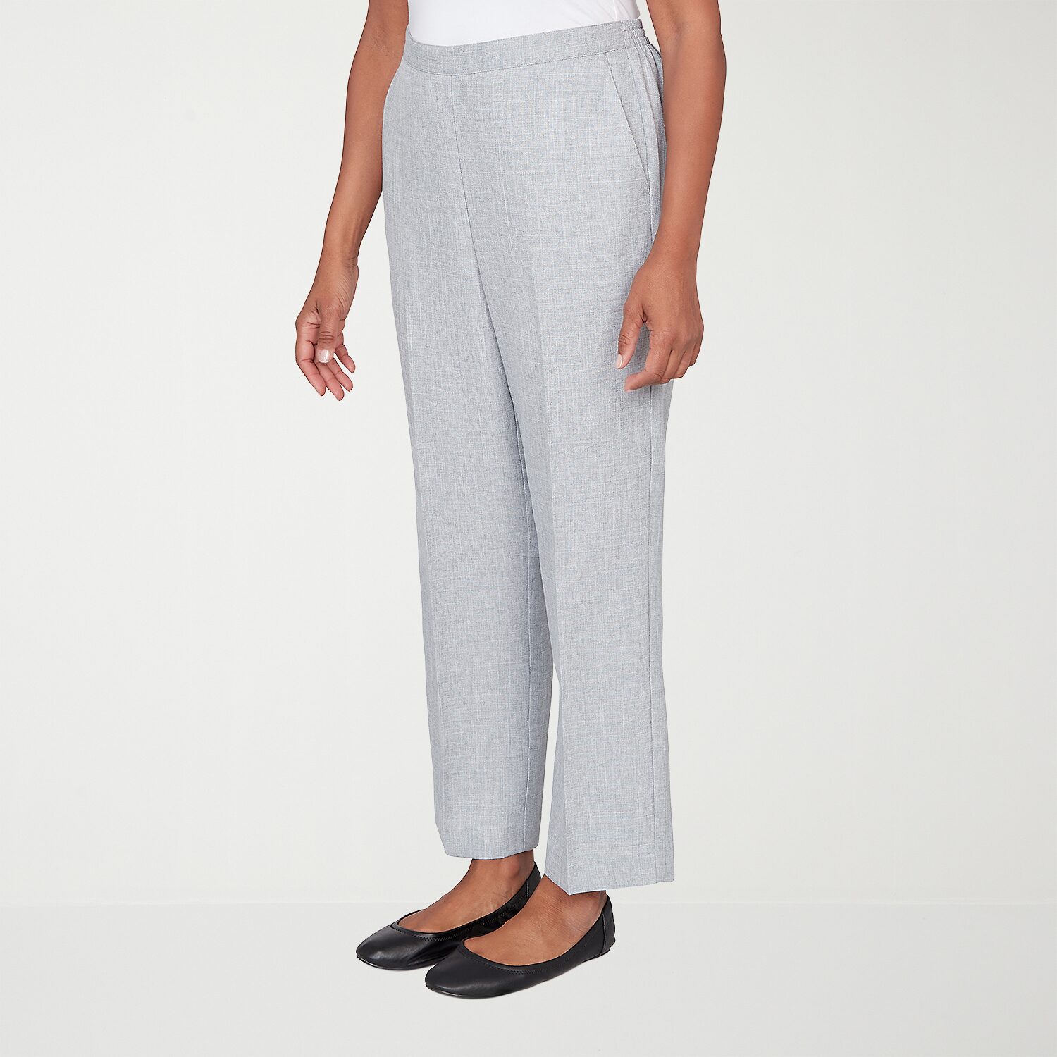 Alfred Dunner Al Fresco Womens Straight Mid Rise Pull-On Pant