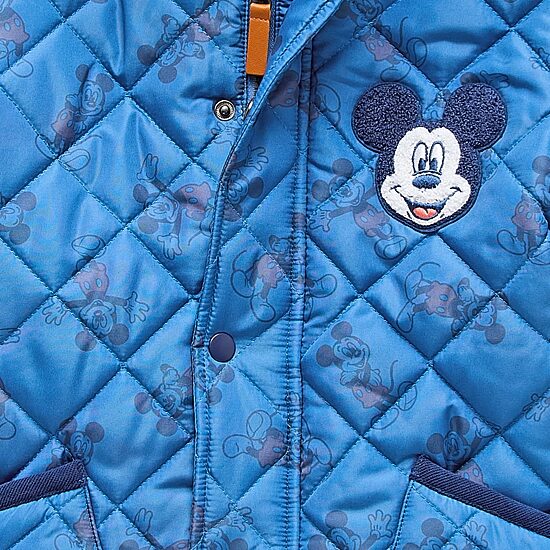 Disney Collection Little & Big Kid Boys Mickey Mouse Hooded Midweight Quilted Jacket