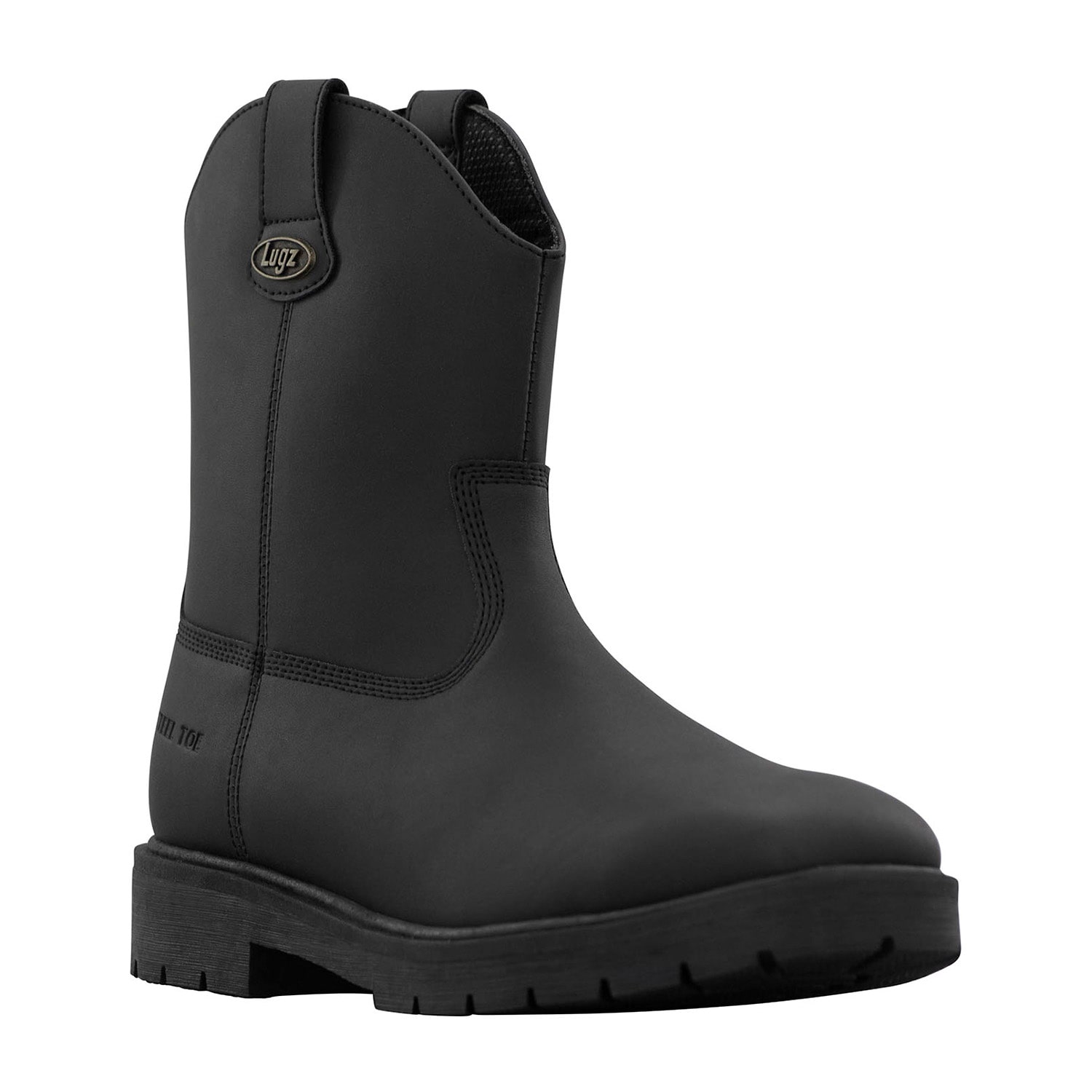 Lugz Duster Steel Toe Mens Block Heel Cowboy Boots