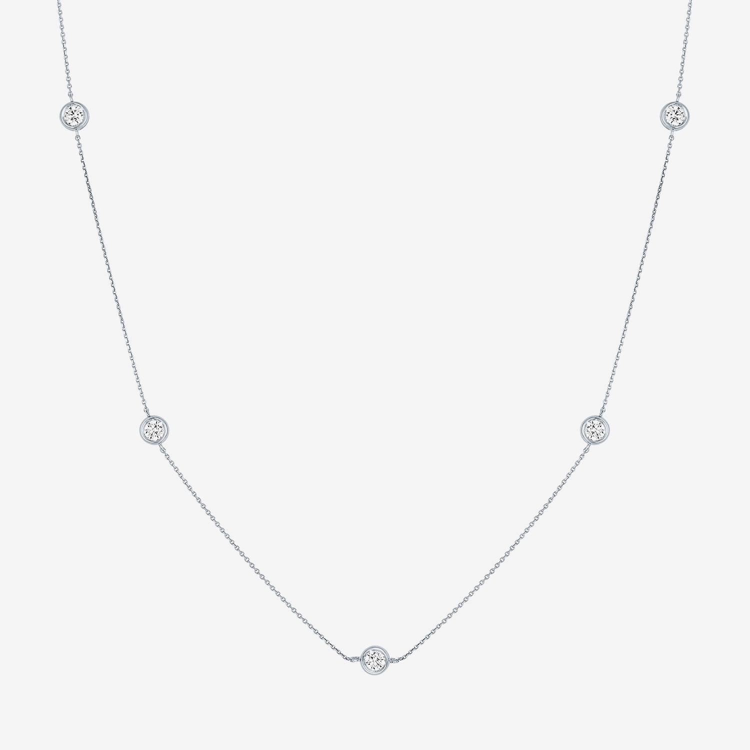 Diamond Addiction (G-H / Si2-I1) Womens / CT. T.W. Lab Grown White 10K Gold Inch Pendant Necklace