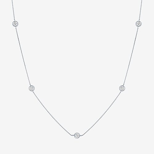 Diamond Addiction (G-H / Si2-I1) Womens 1 CT. T.W. Lab Grown White Diamond 10K Gold 18 Inch Pendant Necklace, One Size, White
