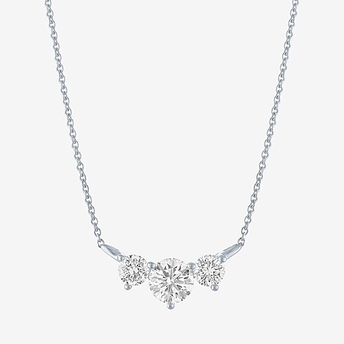 (Si2-I1/G-H) Womens 1 CT. T.W. Lab Grown White Diamond 10K Gold 18 Inch Pendant Necklace, One Size, White