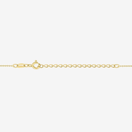 Diamond Addiction G-H / Si2-I1 Womens 1/10 CT. T.W. Lab Grown White Diamond 14K Gold Over Silver Heart 18 Inch Pendant Necklace