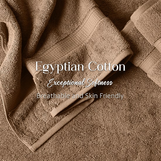 SUPERIOR® Madeline Collection | Plush Egyptian Cotton 6-pc. Quick Dry Solid Bath Towel Set