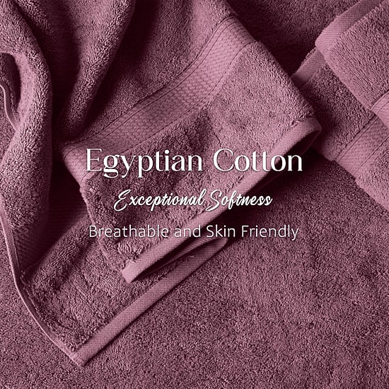 SUPERIOR® Madeline Collection | Plush Egyptian Cotton 6-pc. Quick Dry Solid Bath Towel Set