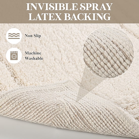 SUPERIOR® Solid Cotton 2-Pc Bath Rug