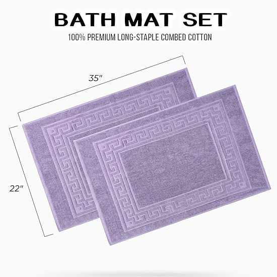 SUPERIOR® Cotton 2-Pc Bath Mat