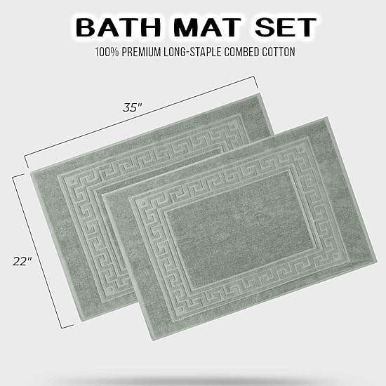 SUPERIOR® Cotton 2-Pc Bath Mat